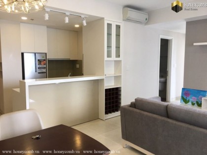 Interior design of european style in this 2 bedroom apartment in the Masteri Thao Dien for rent