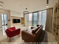 A whole new apartment in fresh white is now for rent at Vinhomes Golden River