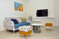 Artistic apartment with well-customized interior for rent in Masteri Thao Dien