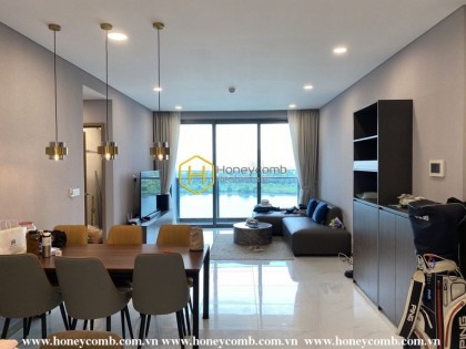 Contemporary apartment and airy riverside view for rent in Sunwah Pearl