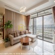 Không gian sống rộng rãi và thiết kế hài hòa trong căn hộ cho thuê ở Vinhomes Central Park