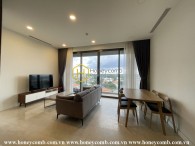 High-end apartment in Nassim Thao Dien with elegant color tones exuding a gentle, pure look