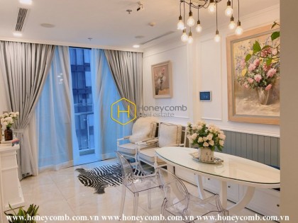 Simplified design apartment with subtle decors for rent in Vinhomes Golden River