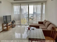 This 2 beds apartment is a combination of lightness and classic in Thao Dien Pearl