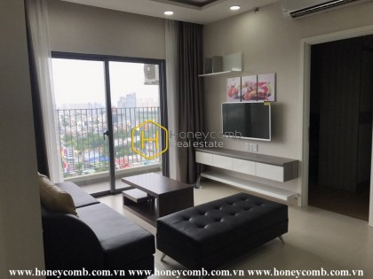 Two bedrooms apartment with high floor and stylish modern kitchen for rent in Masteri Thao Dien